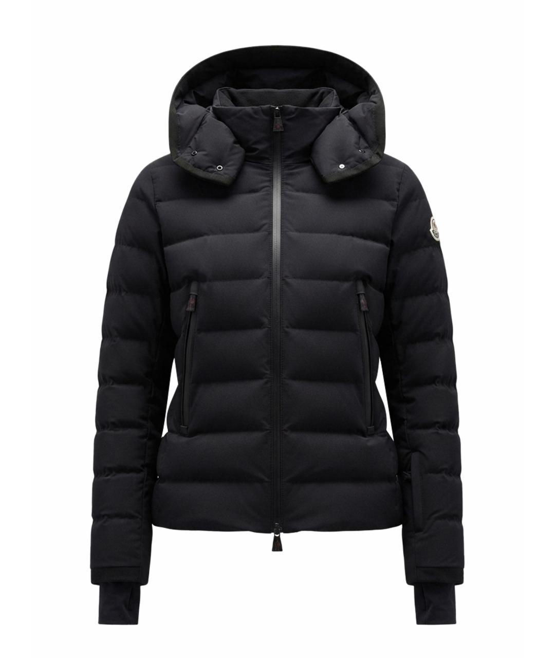 MONCLER GRENOBLE Черный полиэстеровый пуховик, фото 1