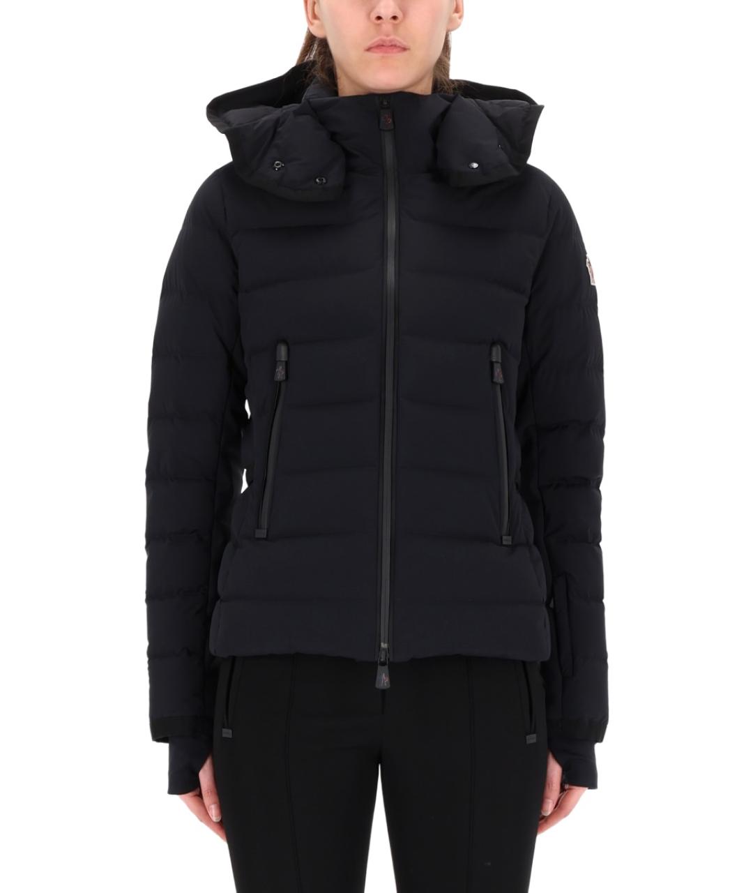 MONCLER GRENOBLE Черный полиэстеровый пуховик, фото 4