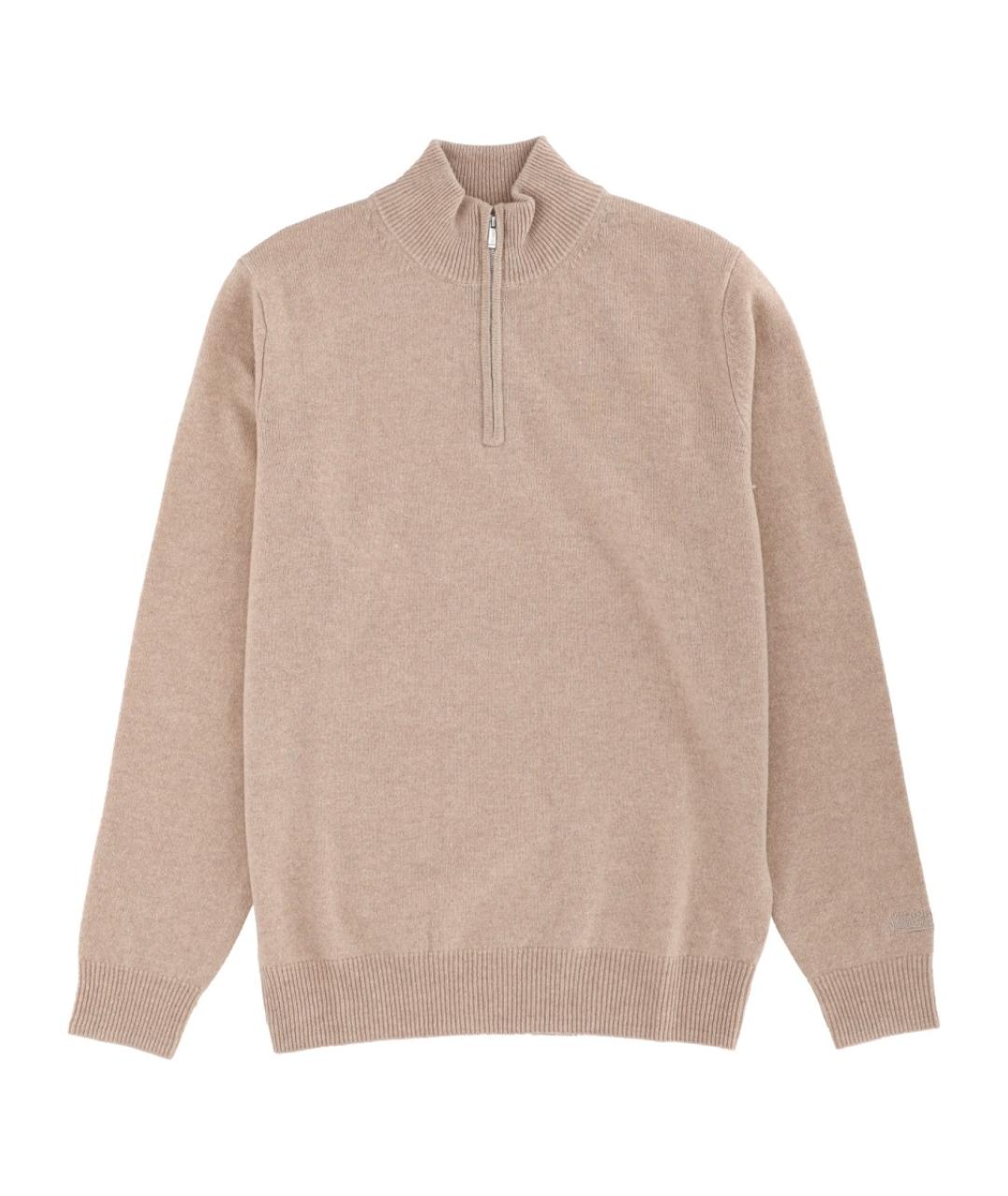 MC2 SAINT BARTH Бежевый шерстяной джемпер / свитер, фото 1