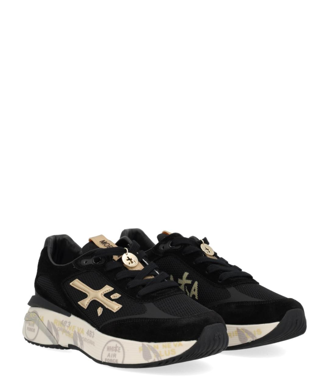 PREMIATA Черные текстильные кроссовки, фото 2