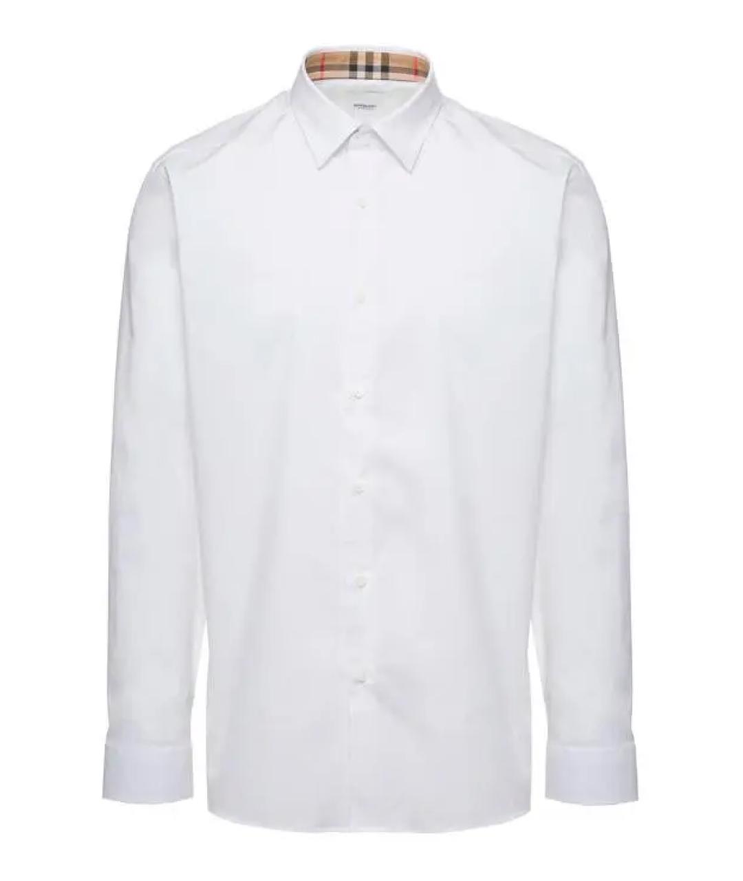 BURBERRY Белая хлопковая кэжуал рубашка, фото 1
