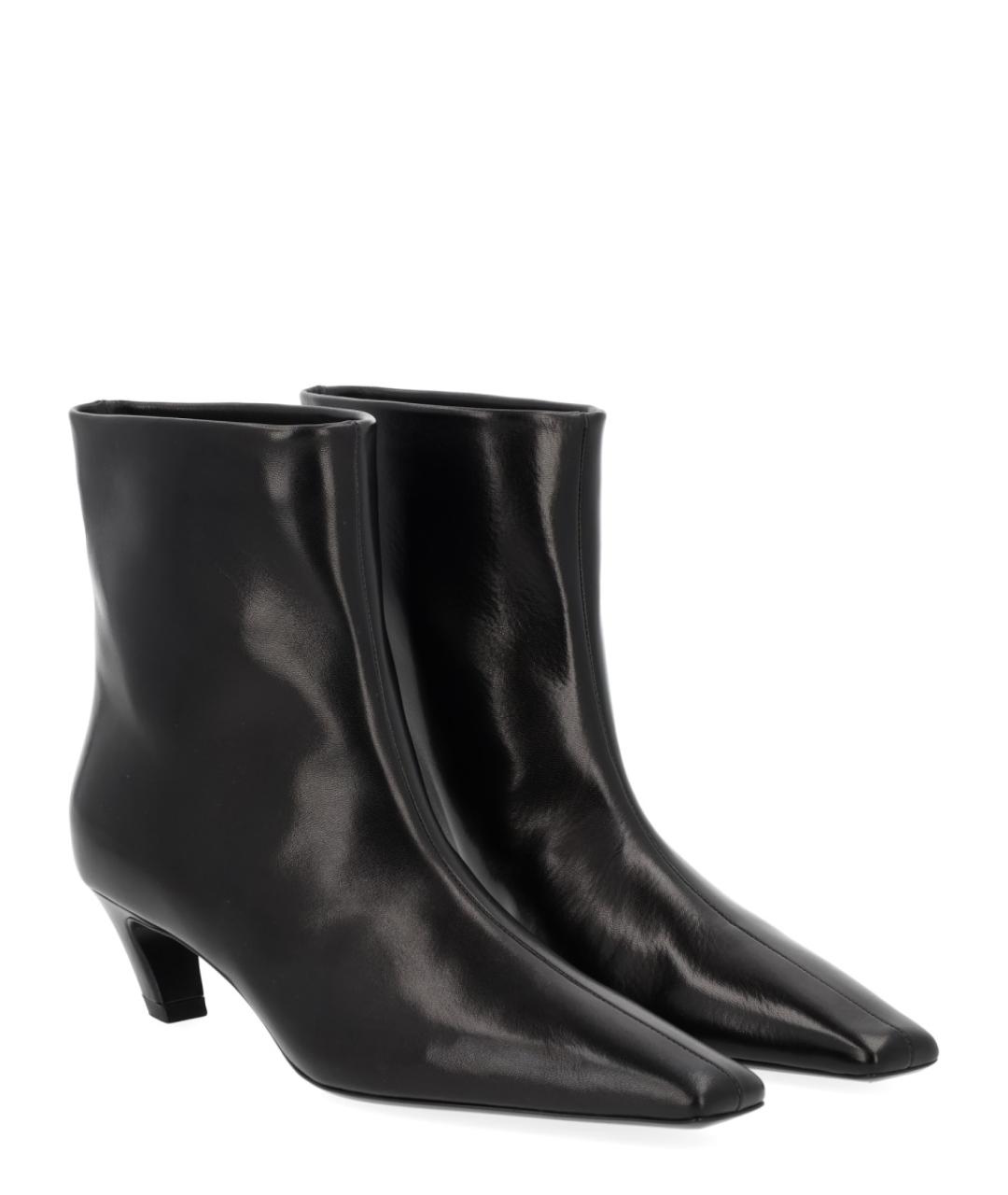 KHAITE Черные кожаные ботильоны, фото 2