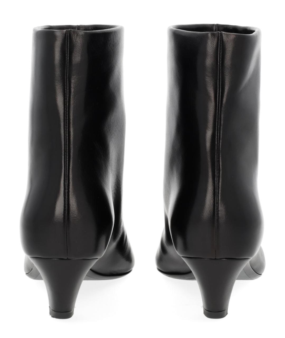 KHAITE Черные кожаные ботильоны, фото 4