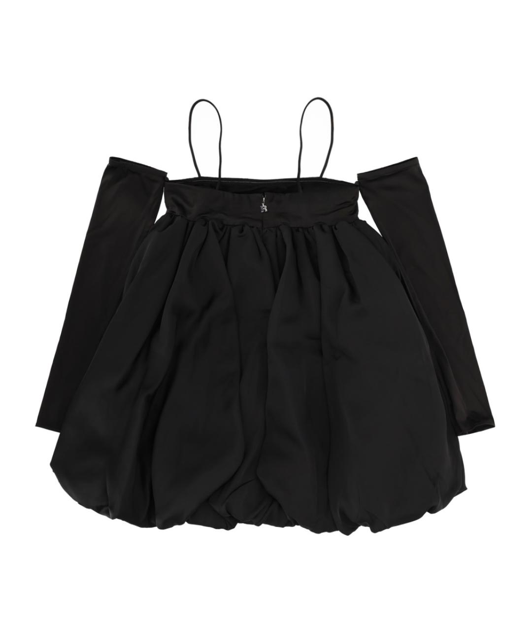 ROTATE Черное полиэстеровое коктейльное платье, фото 2