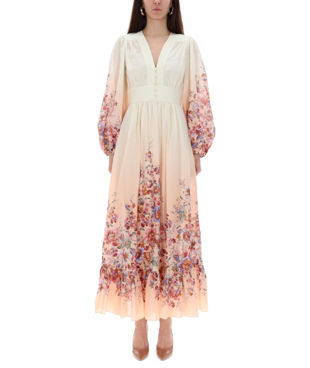 ZIMMERMANN Мульти хлопковое повседневное платье, фото 3