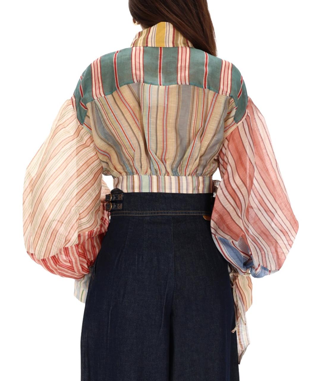 ZIMMERMANN Мульти льняная блузы, фото 4