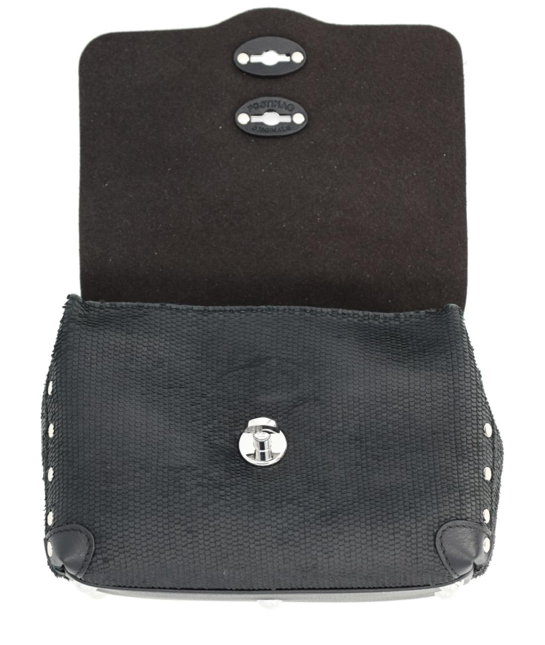 ZANELLATO Черная кожаная сумка через плечо, фото 5