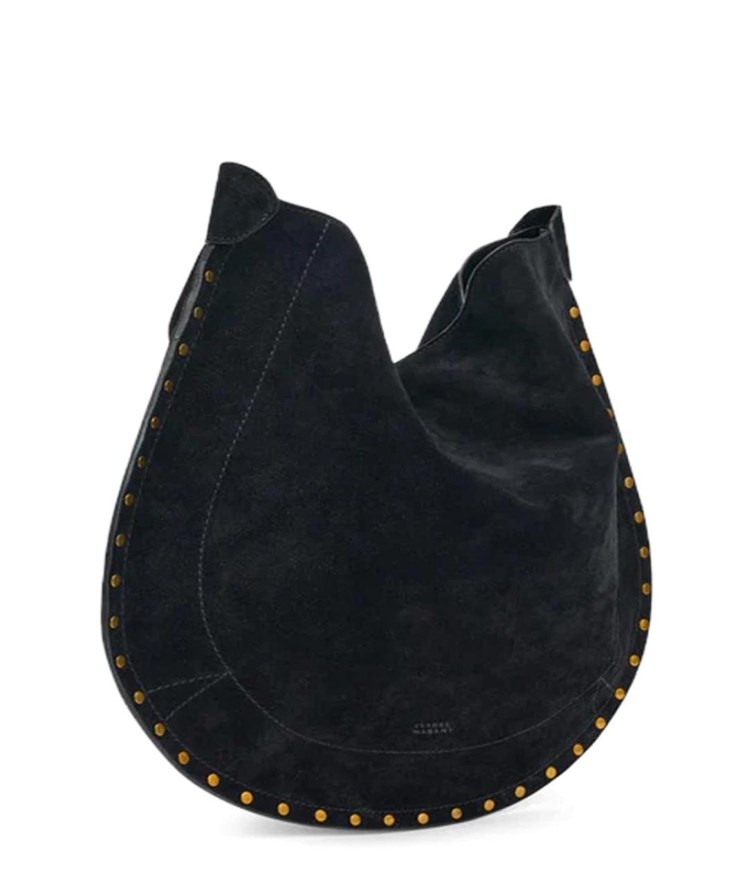 ISABEL MARANT Черная кожаная сумка через плечо, фото 2