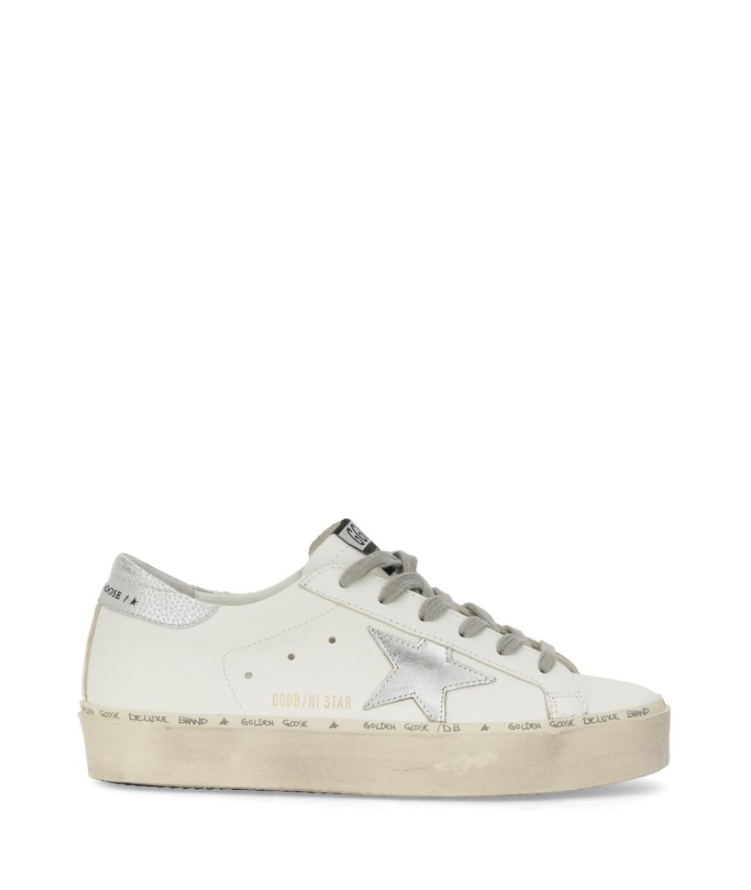 GOLDEN GOOSE DELUXE BRAND Белые кожаные кеды, фото 1