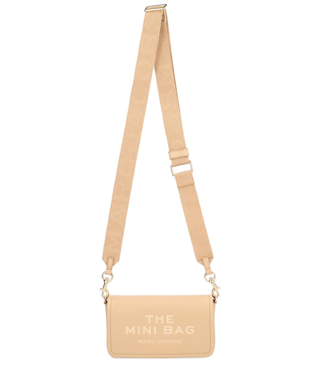 MARC JACOBS Бежевая кожаная сумка через плечо, фото 1