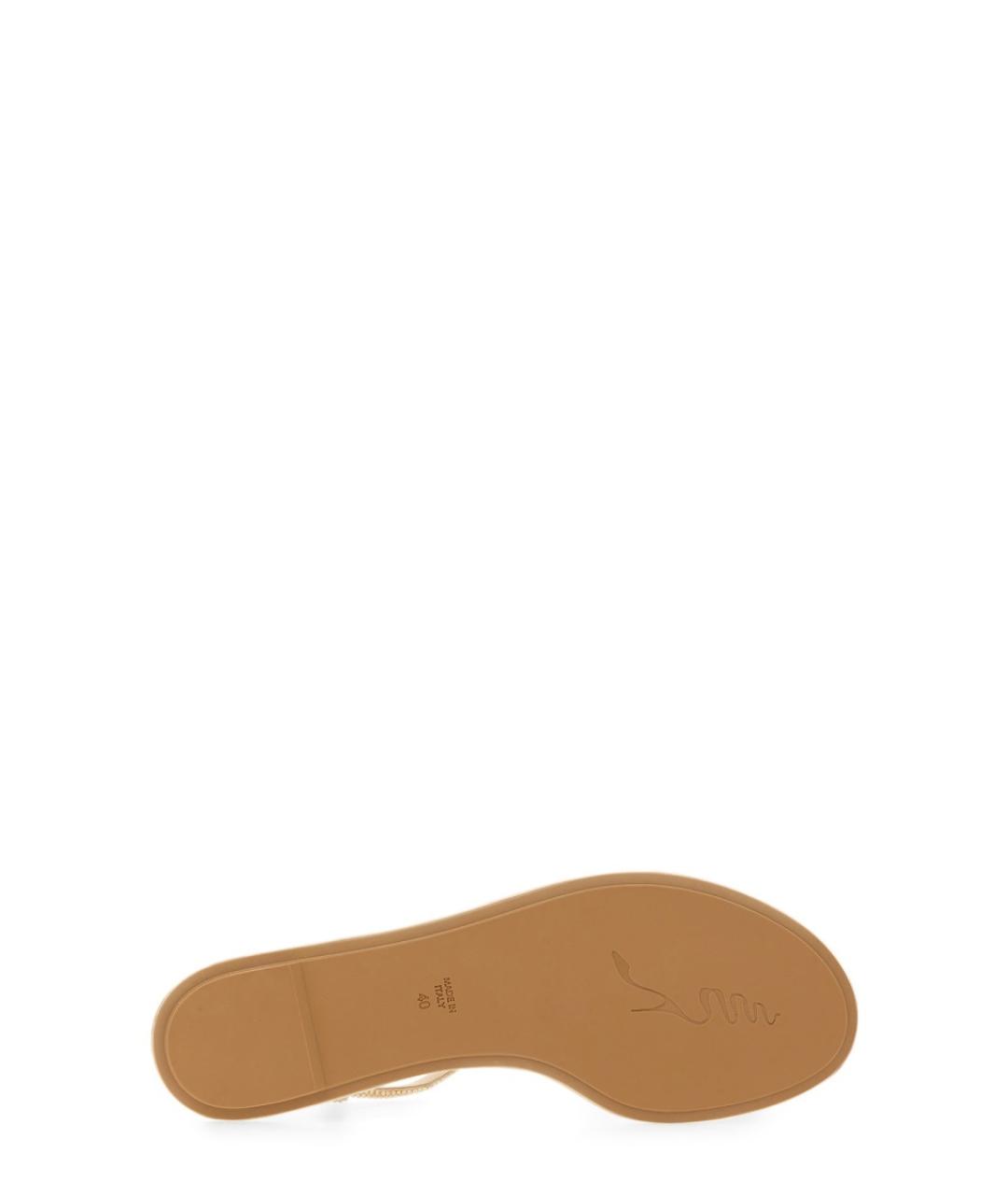 RENE CAOVILLA Бежевые босоножки, фото 5