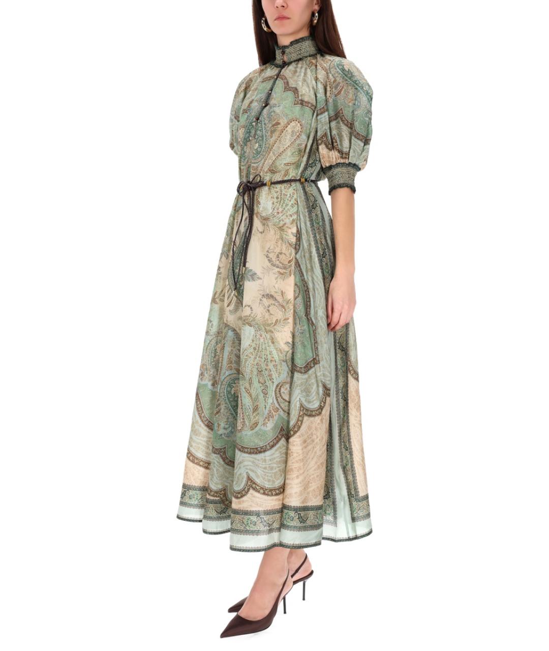 ZIMMERMANN Мульти шелковое повседневное платье, фото 3