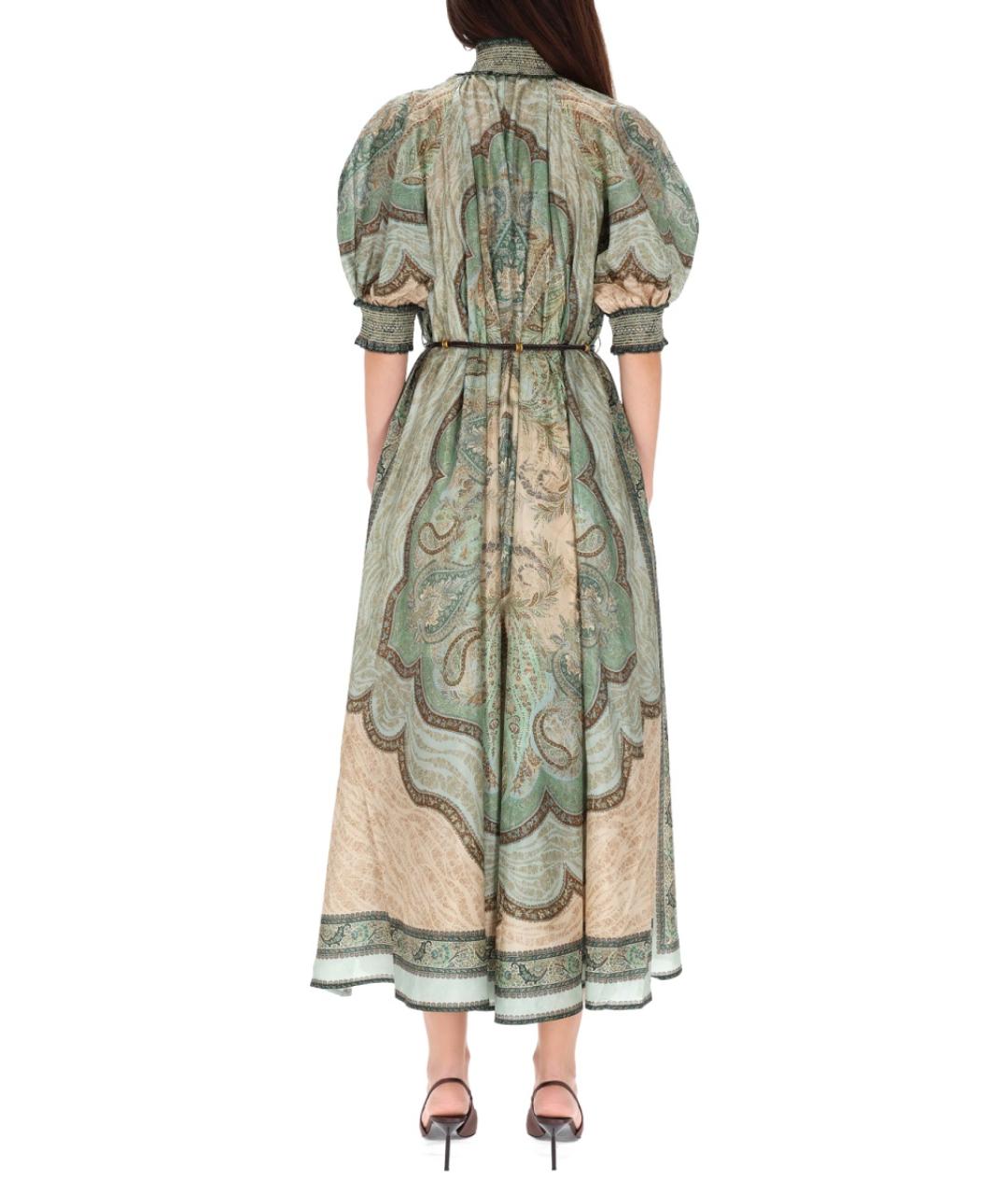 ZIMMERMANN Мульти шелковое повседневное платье, фото 4