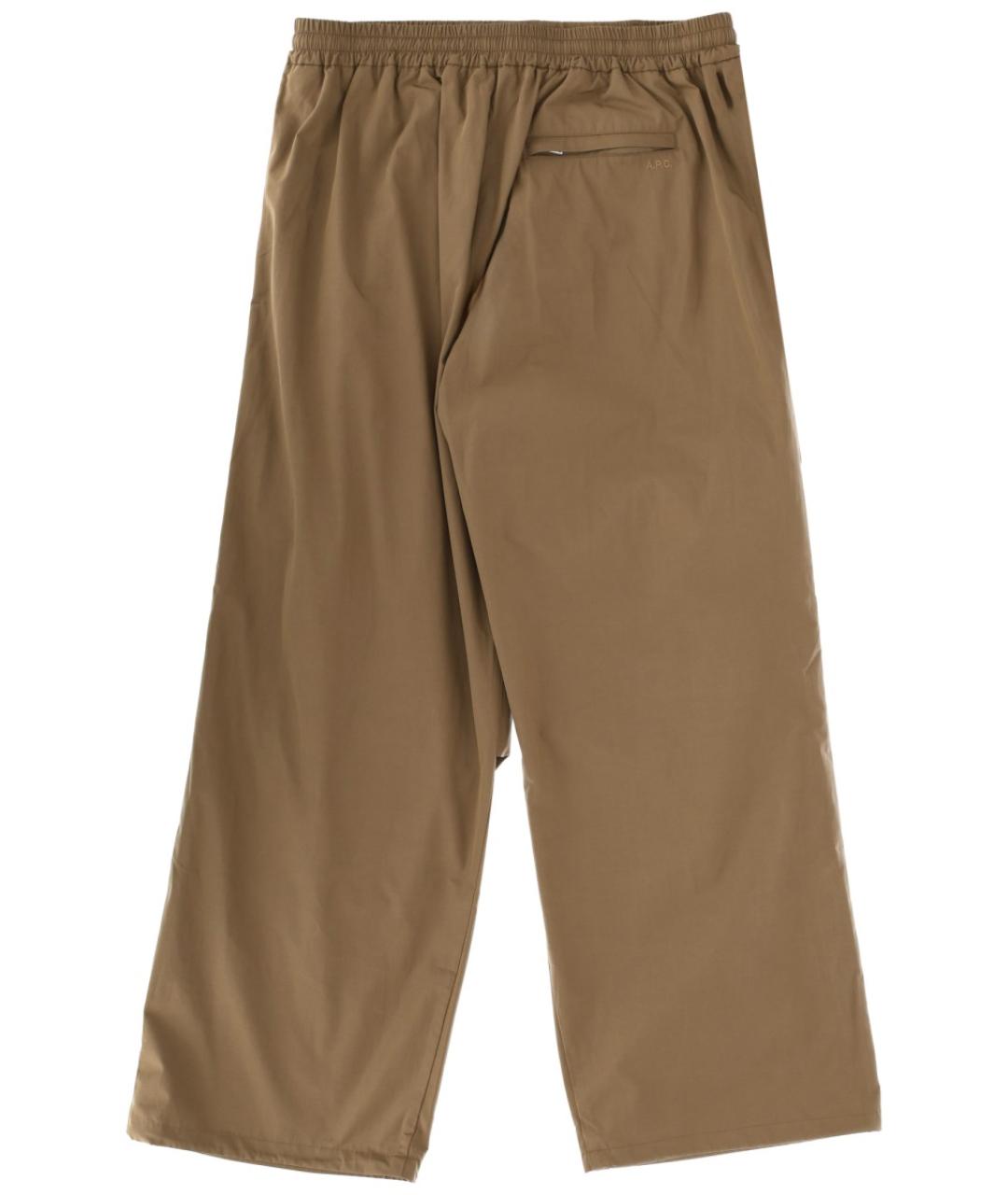 A.P.C. Коричневые полиэстеровые повседневные брюки, фото 2