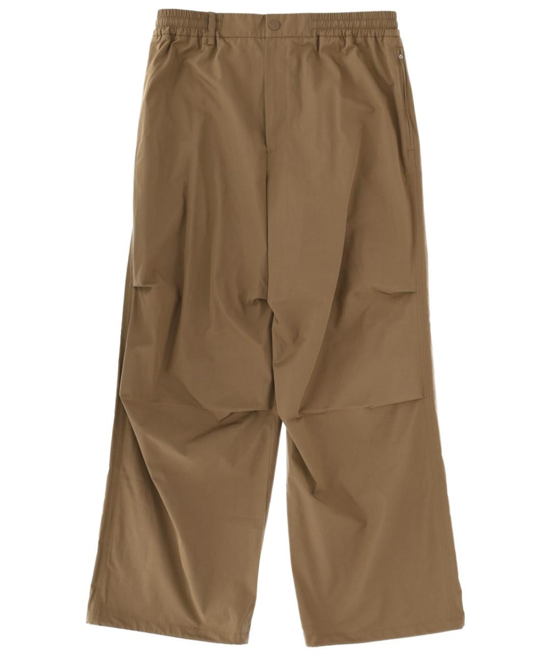 A.P.C. Коричневые полиэстеровые повседневные брюки, фото 1