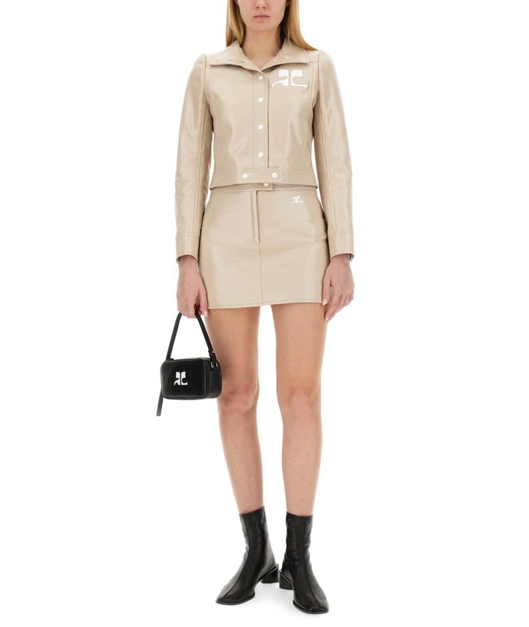 COURREGES Бежевый хлопковый жакет/пиджак, фото 3