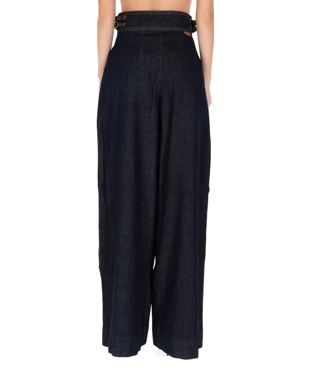 ZIMMERMANN Синие хлопковые прямые джинсы, фото 4