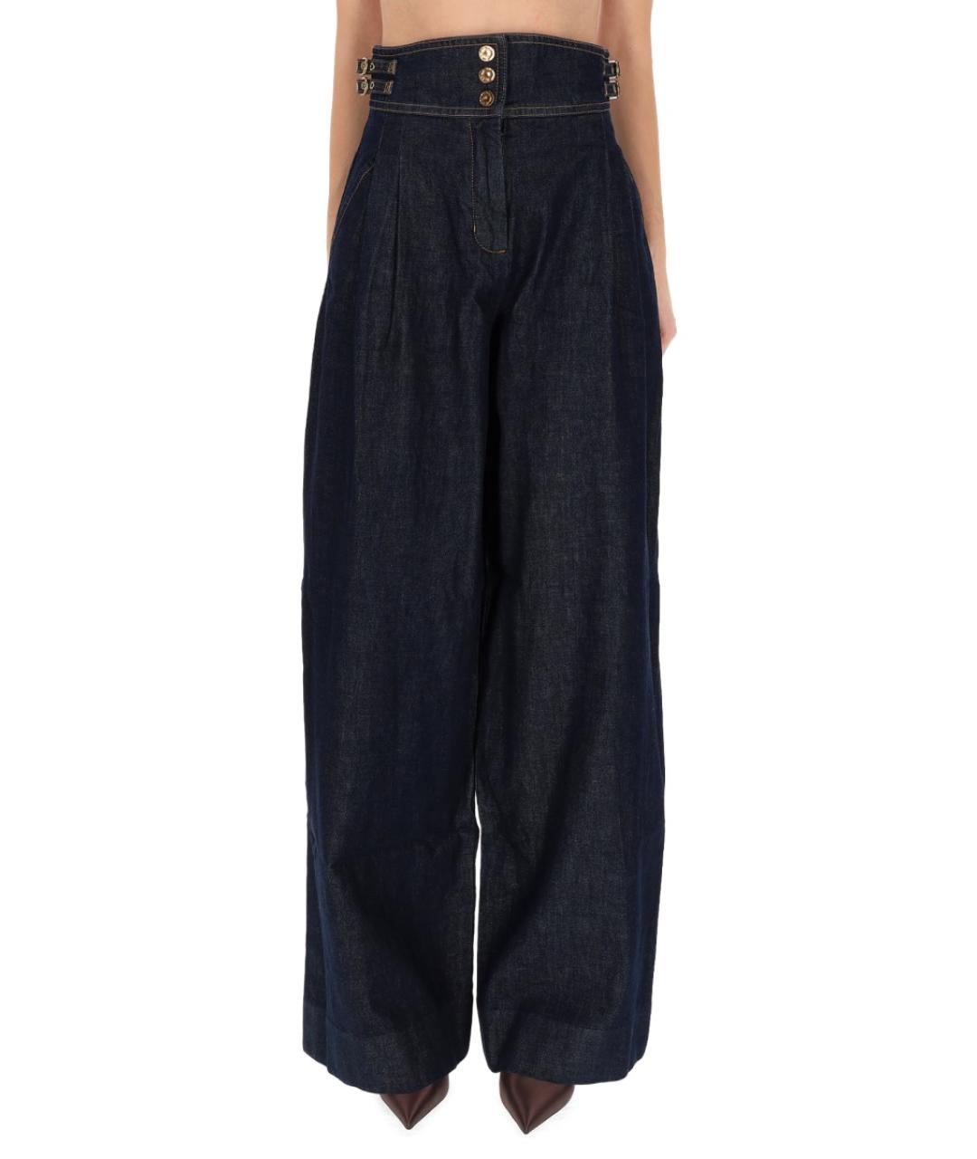 ZIMMERMANN Синие хлопковые прямые джинсы, фото 5