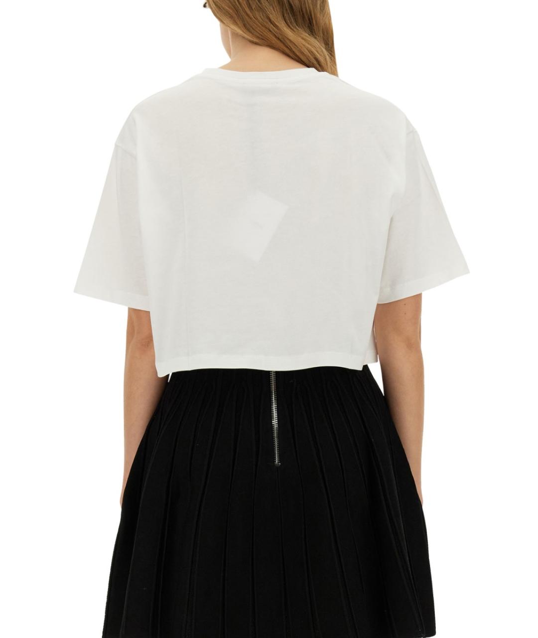 BALMAIN Белая хлопковая футболка, фото 5