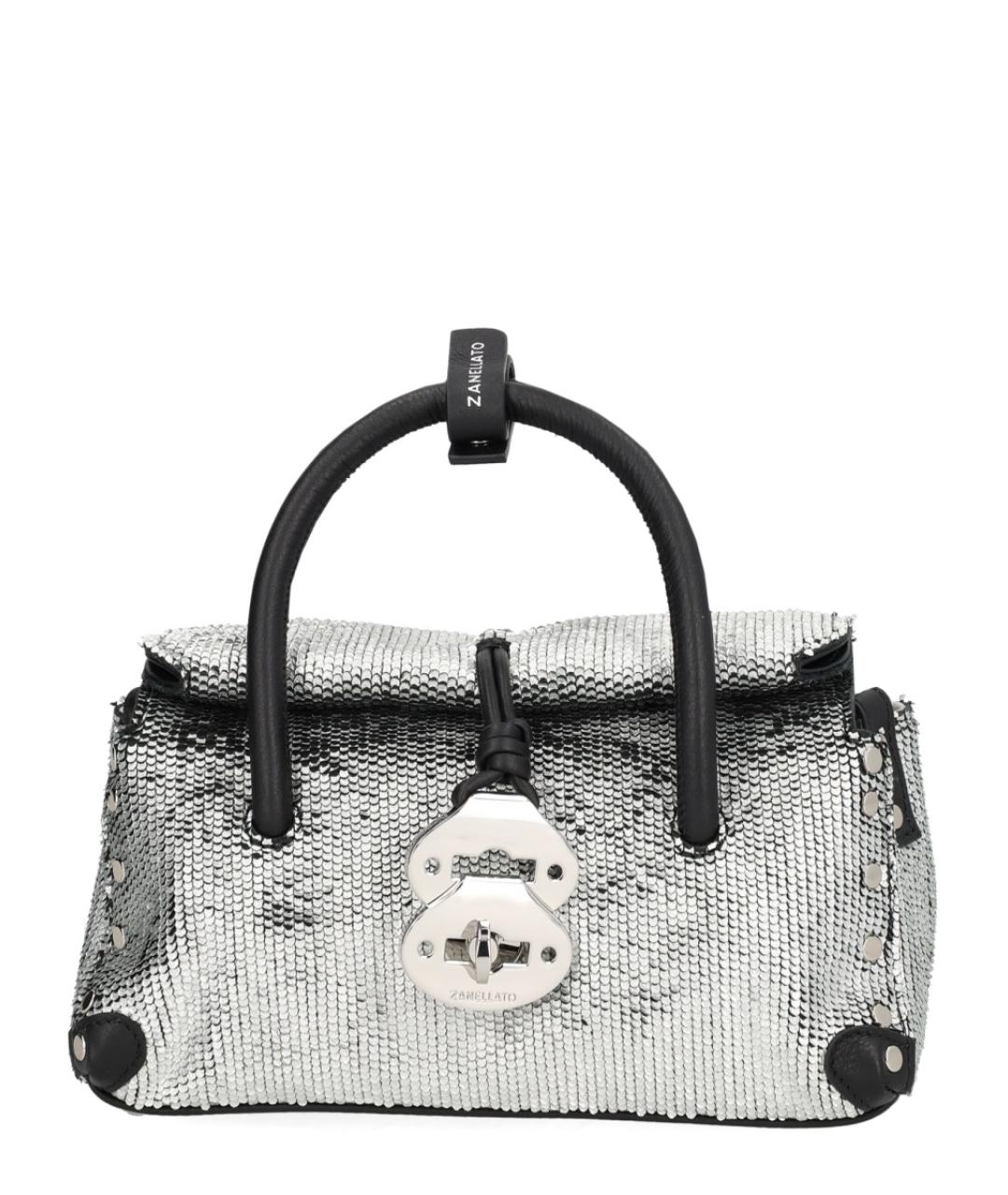 ZANELLATO Серебряная кожаная сумка тоут, фото 1