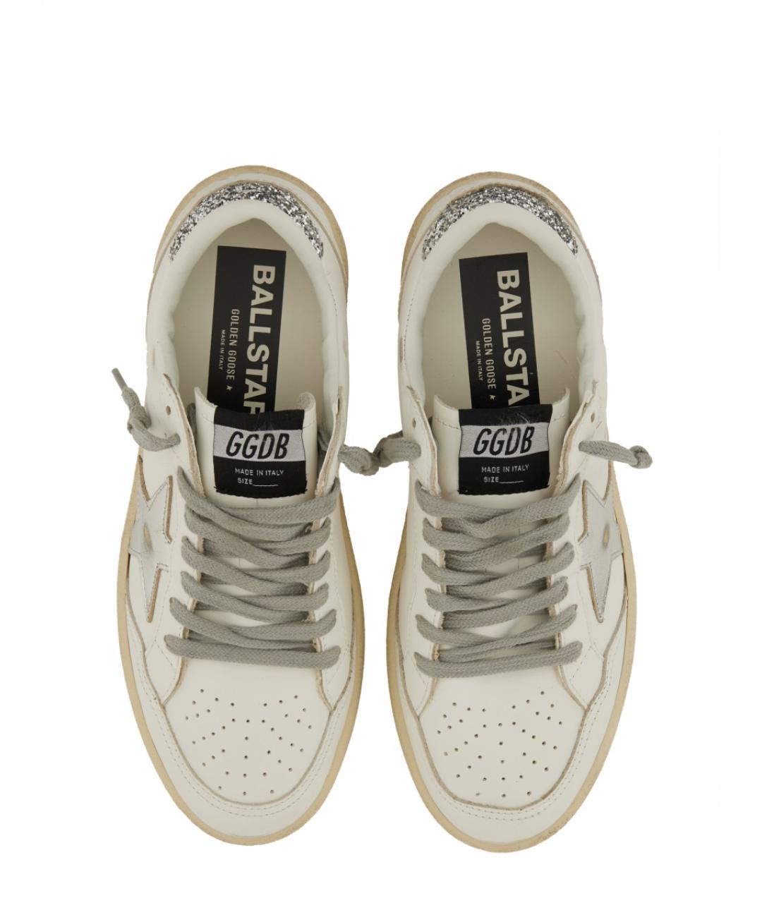 GOLDEN GOOSE DELUXE BRAND Белые кожаные кеды, фото 4