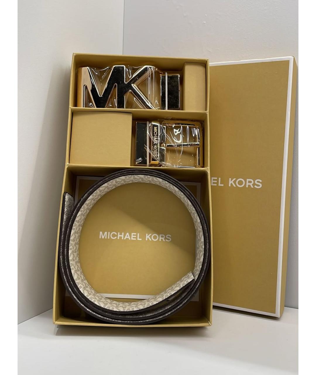MICHAEL KORS Бежевый ремень, фото 5