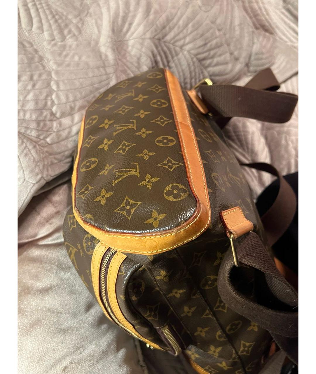 LOUIS VUITTON Коричневый рюкзак, фото 4
