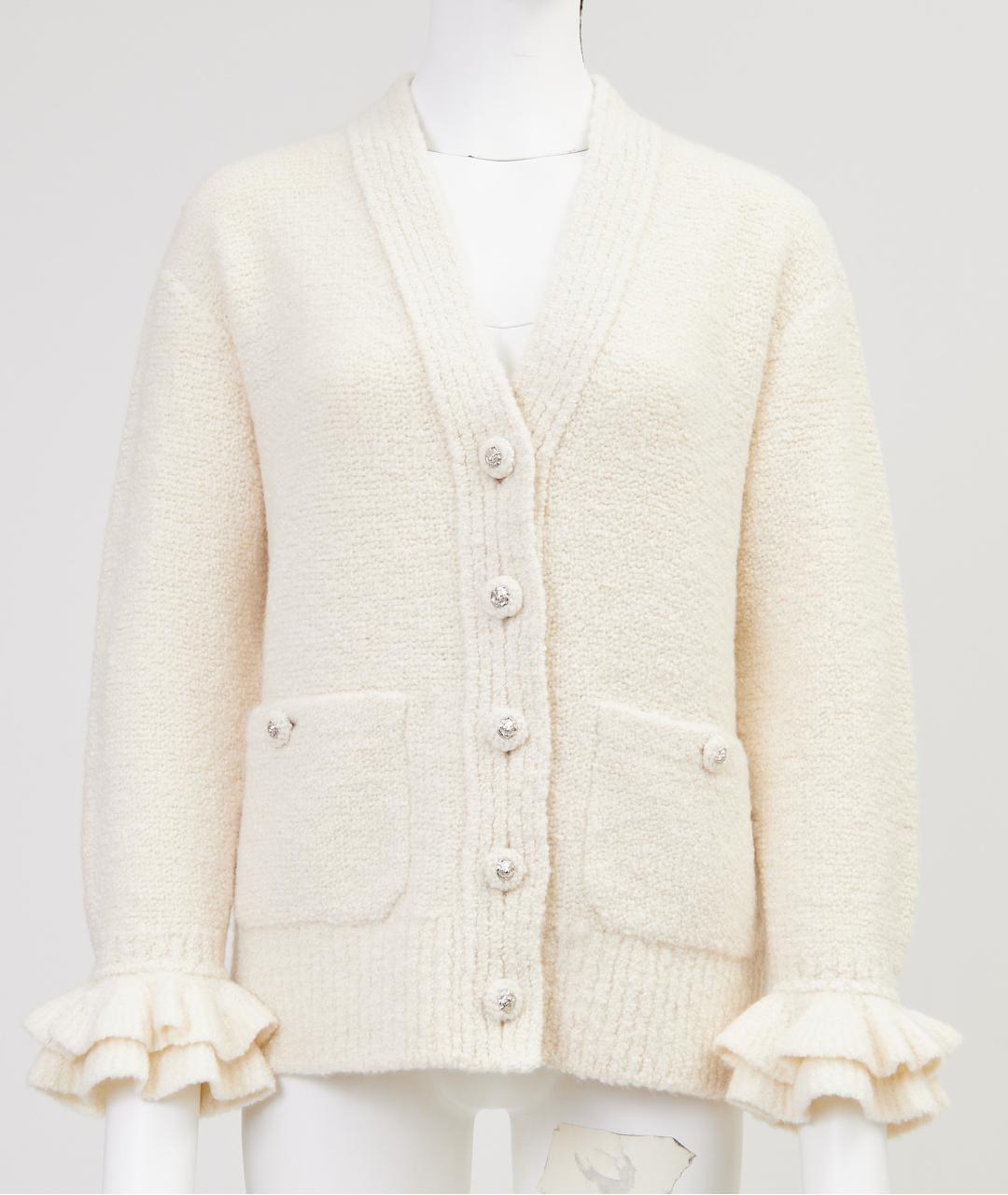 CHANEL Бежевый кашемировый кардиган, фото 7