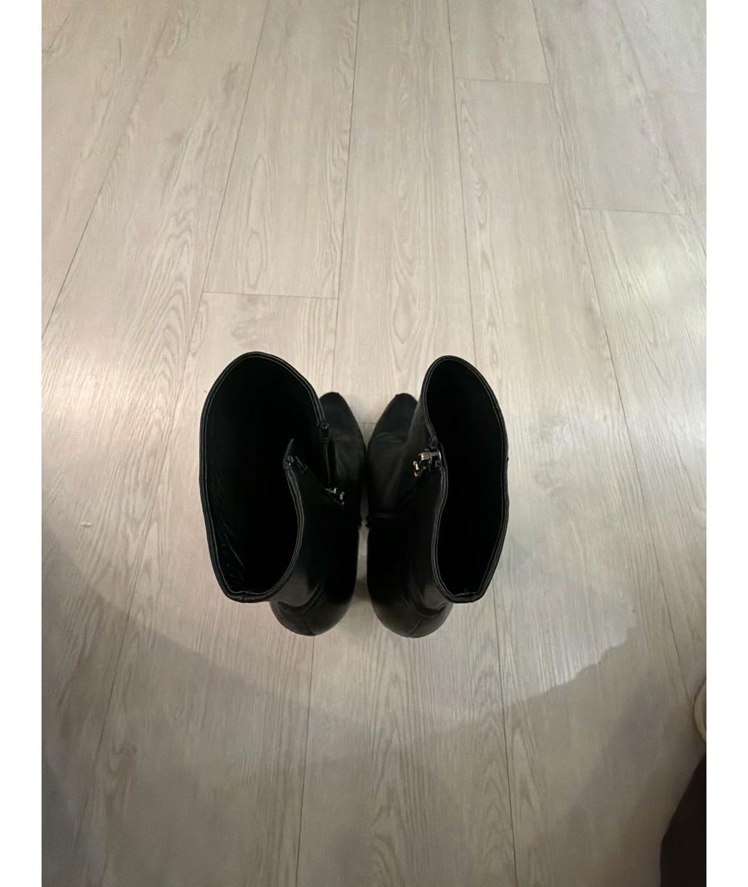 SAINT LAURENT Черные кожаные ботильоны, фото 3