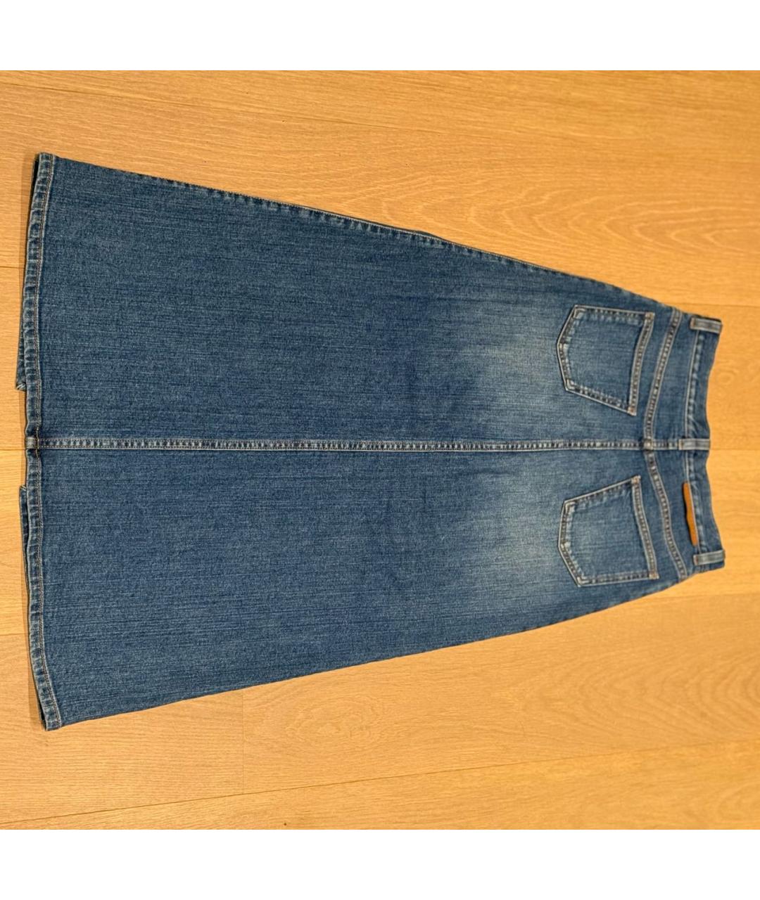 STELLA MCCARTNEY Синяя деним юбка макси, фото 2