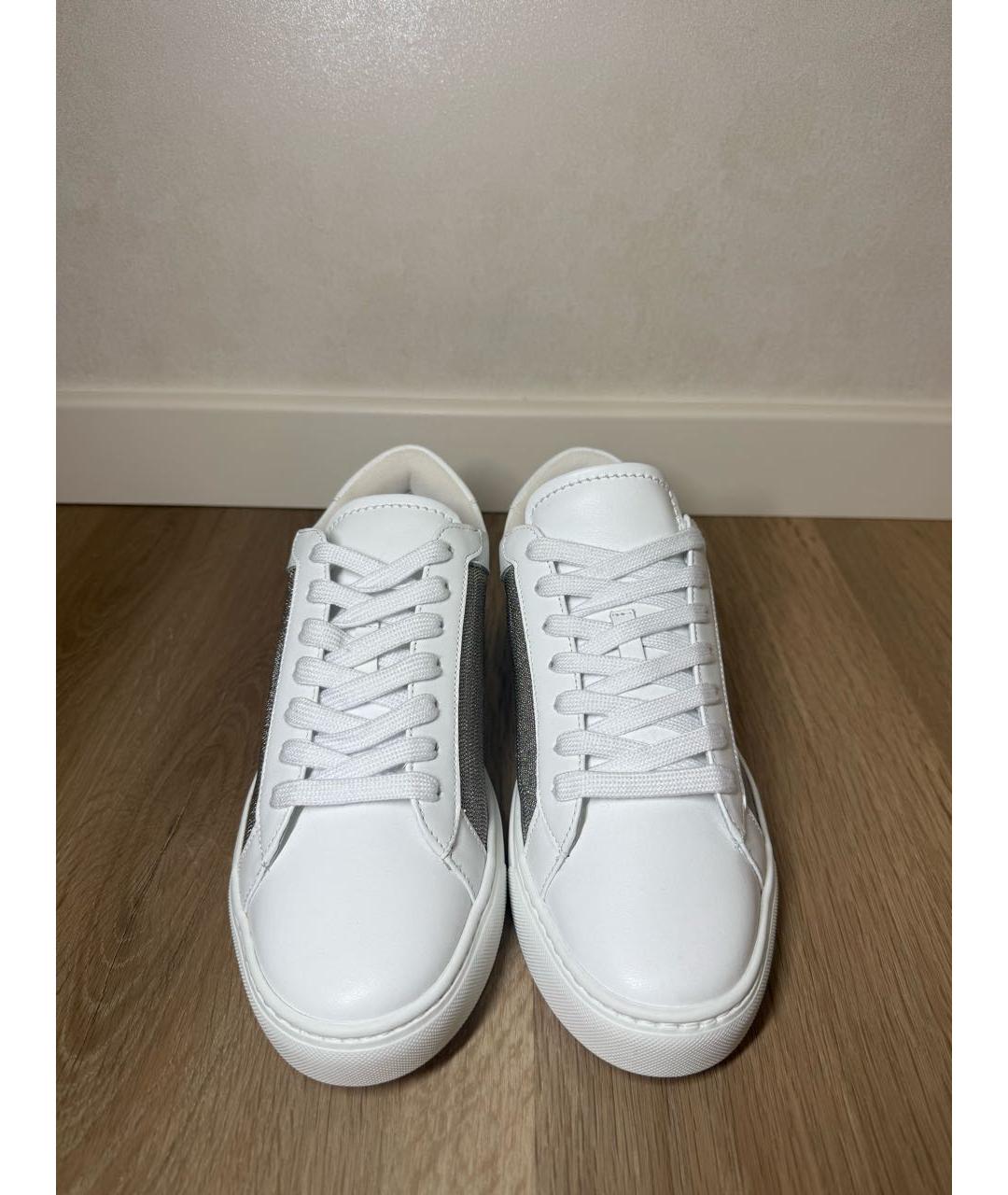 FABIANA FILIPPI Белые кожаные кеды, фото 2