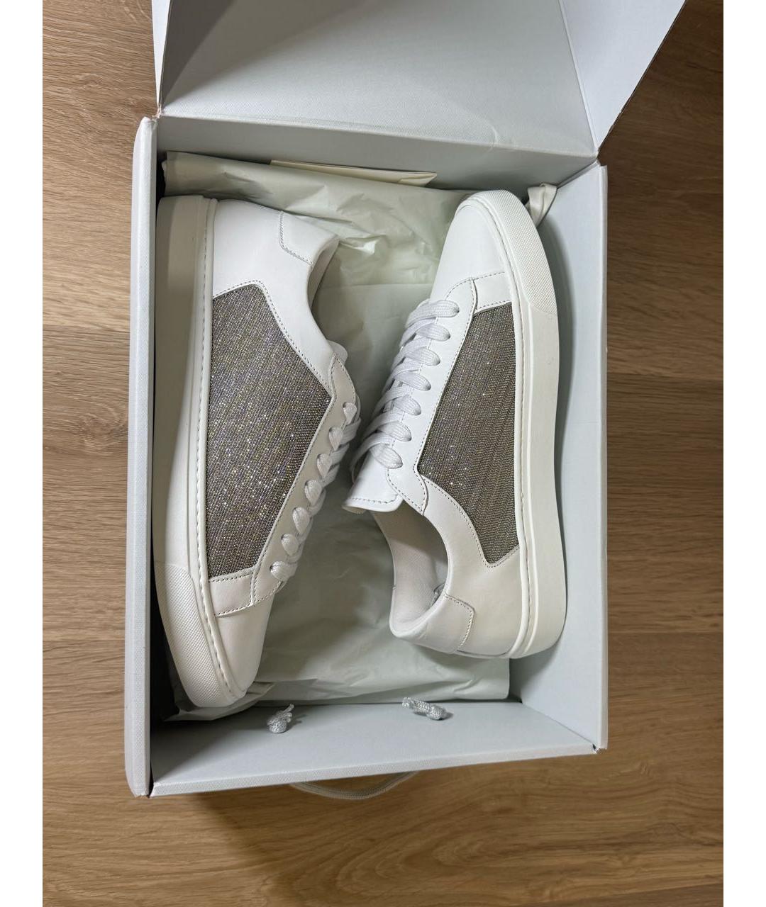 FABIANA FILIPPI Белые кожаные кеды, фото 7