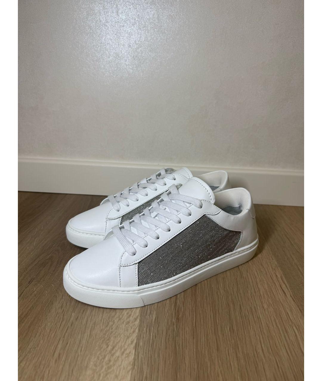 FABIANA FILIPPI Белые кожаные кеды, фото 5