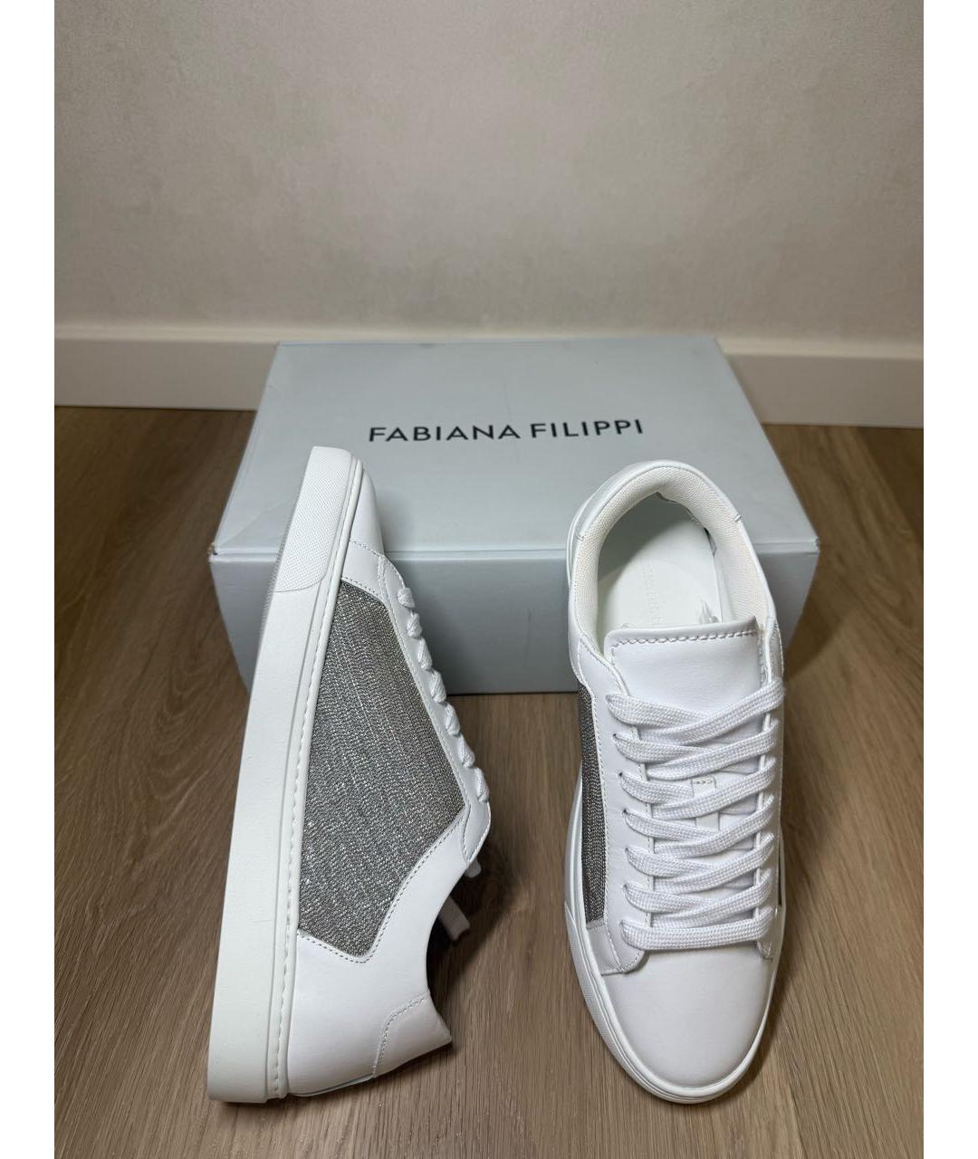 FABIANA FILIPPI Белые кожаные кеды, фото 6