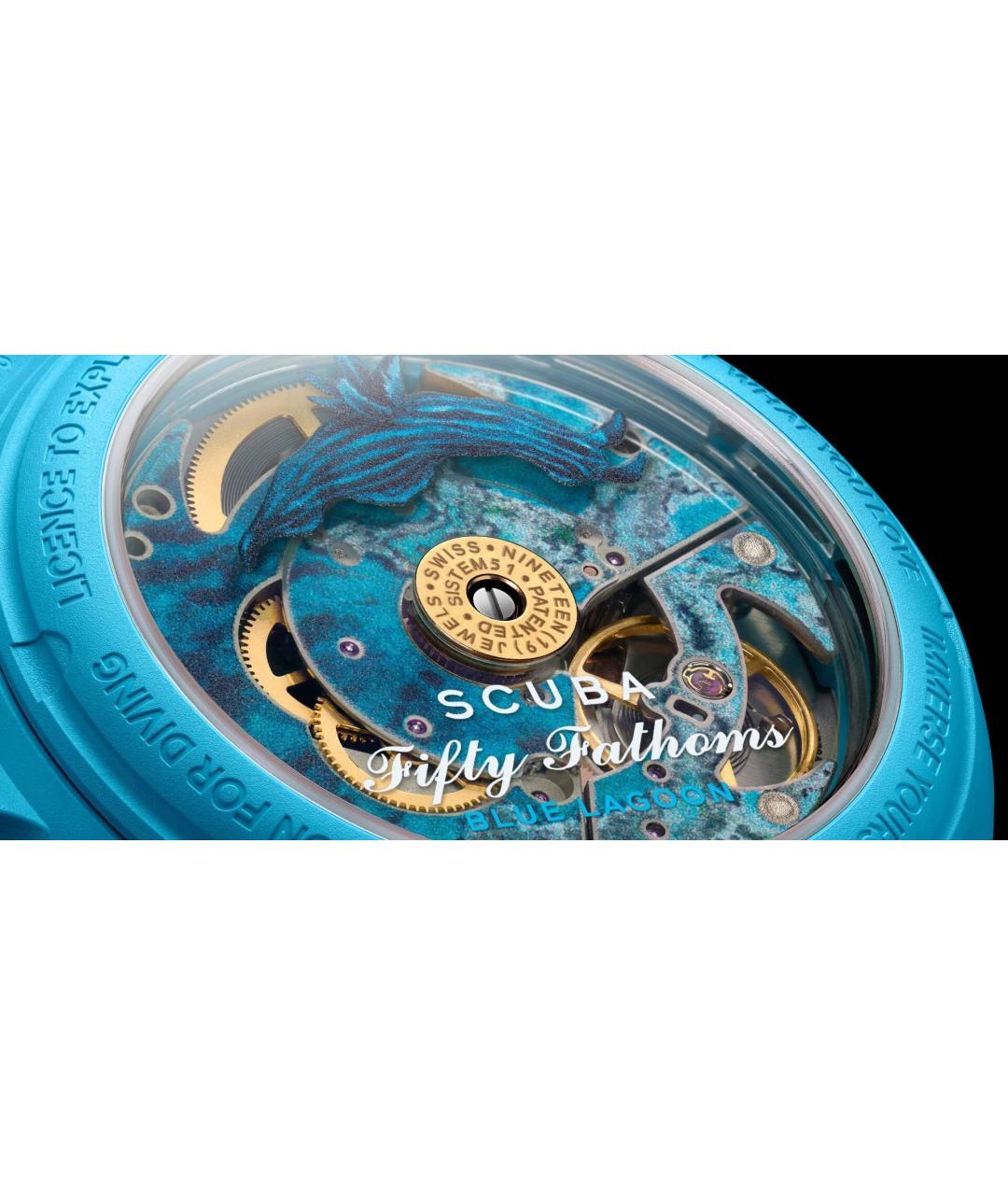 Swatch Голубые керамические часы, фото 4