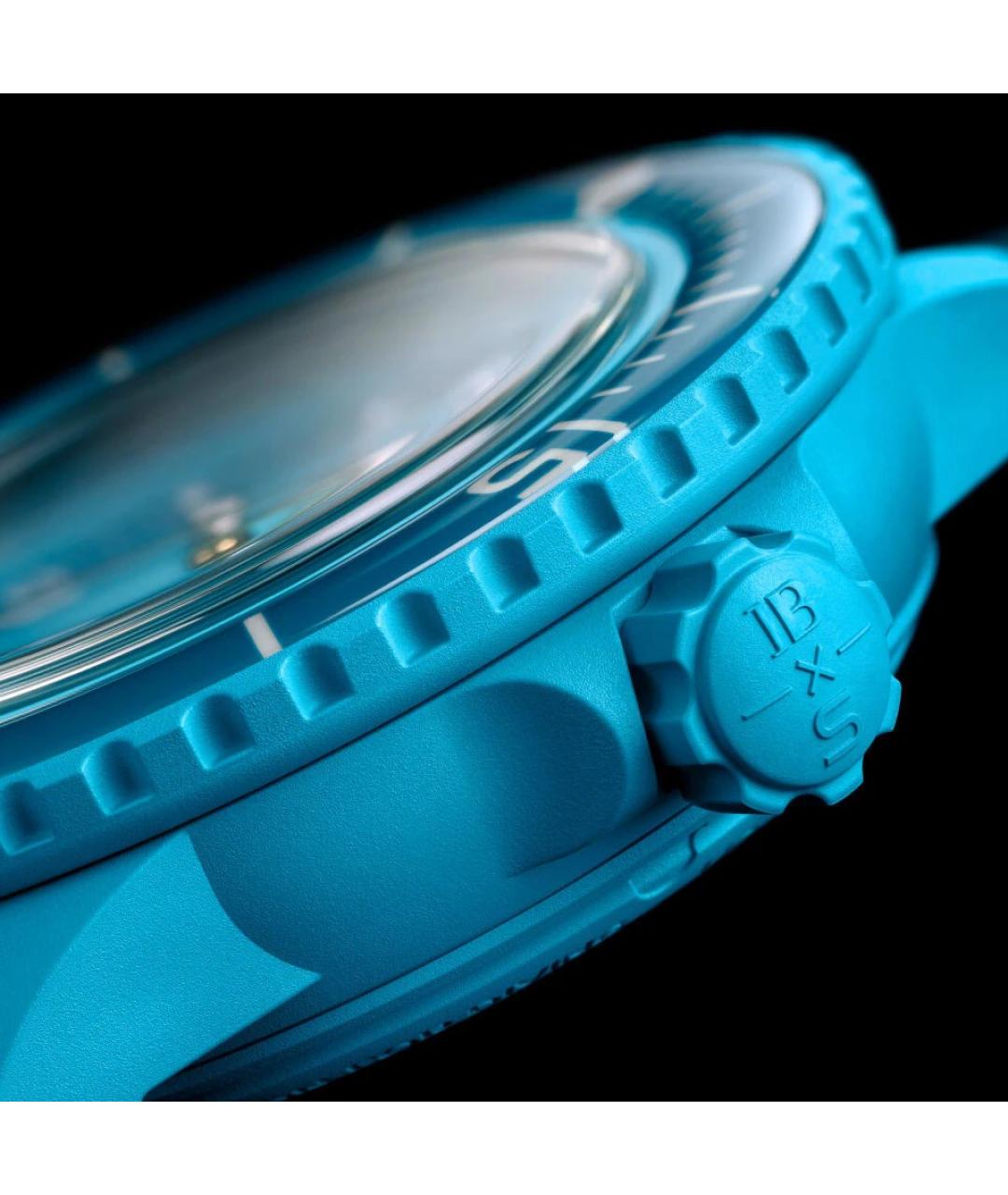 Swatch Голубые керамические часы, фото 5