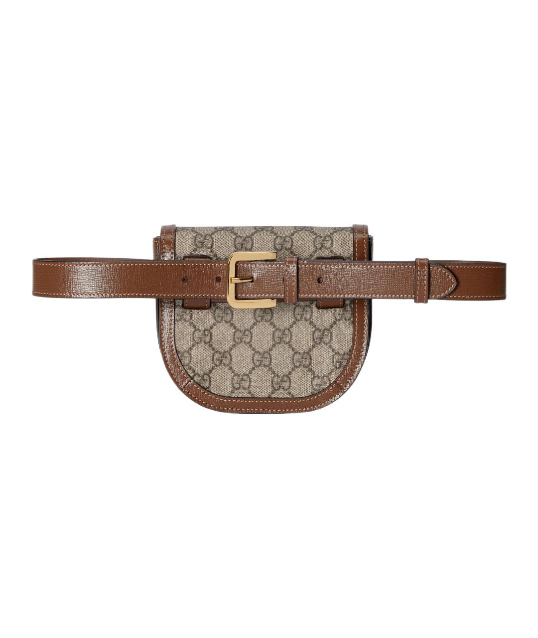 GUCCI Коричневая поясная сумка, фото 4