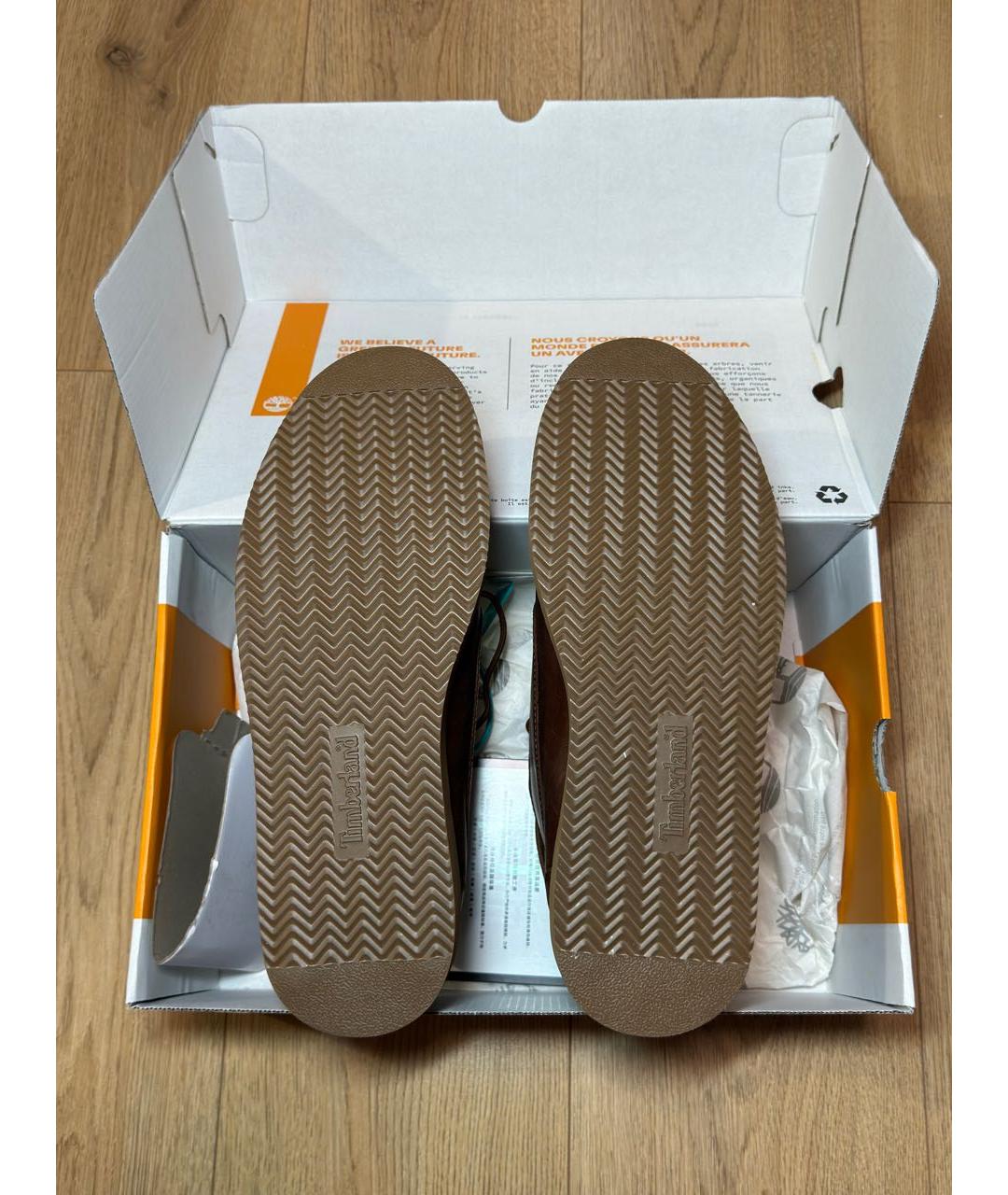 TIMBERLAND Коричневые нубуковые высокие ботинки, фото 5