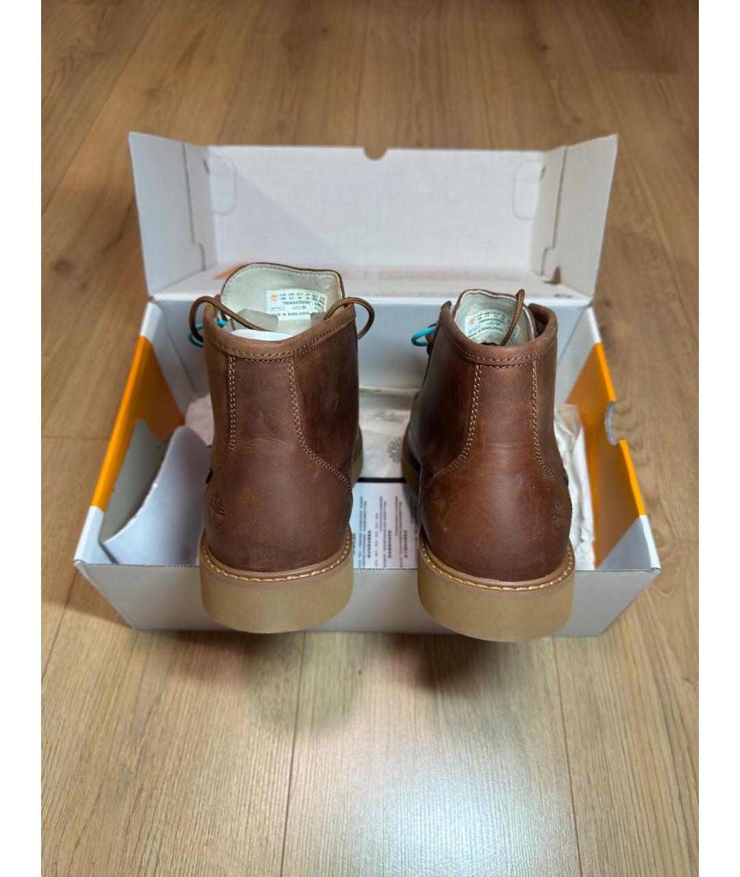 TIMBERLAND Коричневые нубуковые высокие ботинки, фото 4