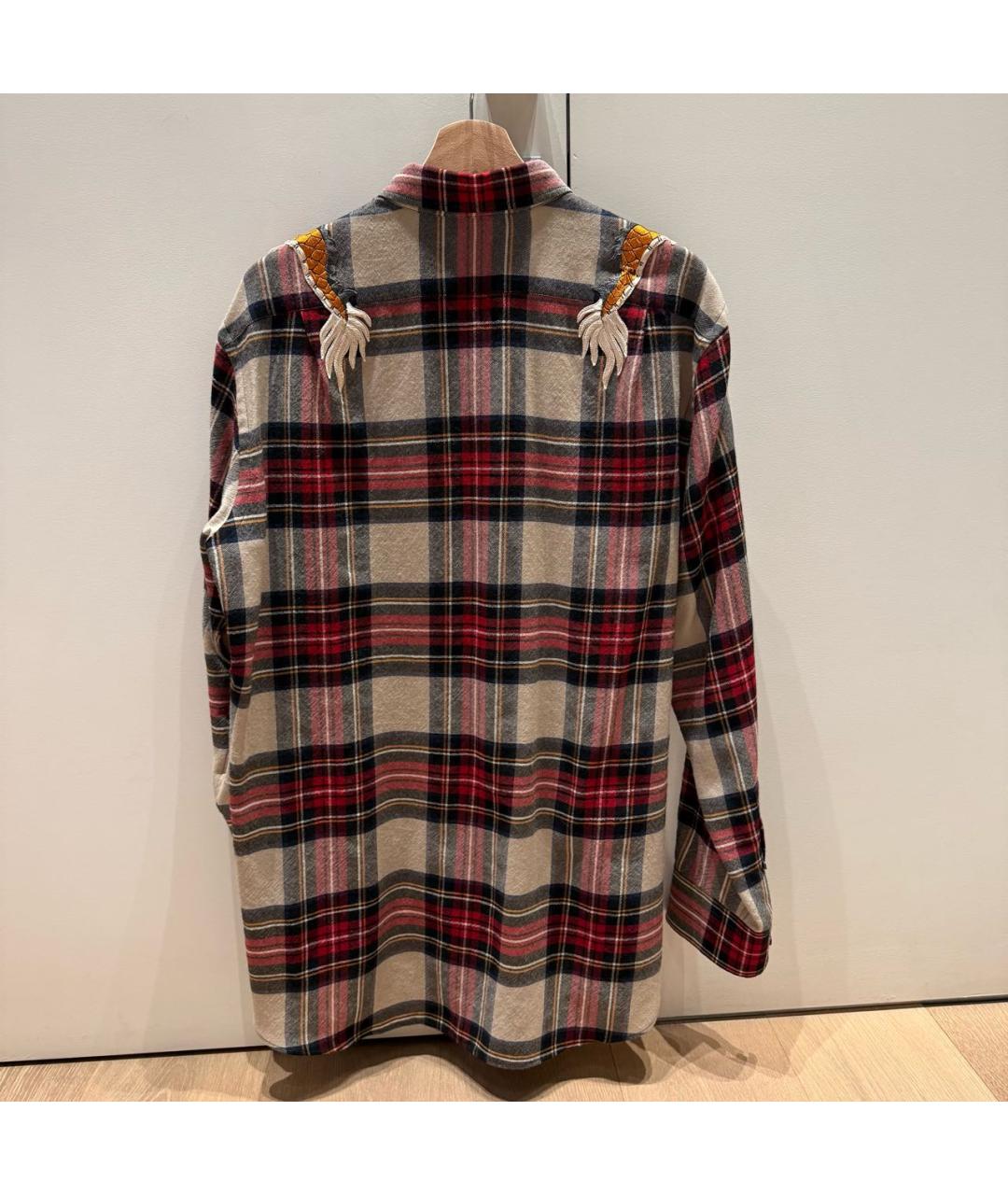 GUCCI Мульти хлопко-шерстяная кэжуал рубашка, фото 2