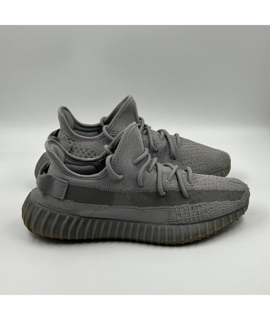 ADIDAS YEEZY Серые текстильные низкие кроссовки / кеды, фото 6