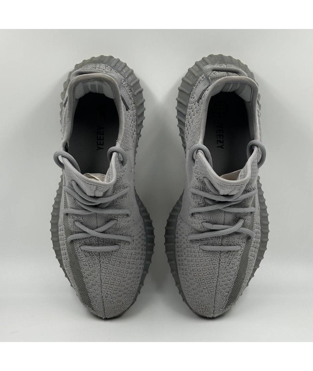 ADIDAS YEEZY Серые текстильные низкие кроссовки / кеды, фото 3
