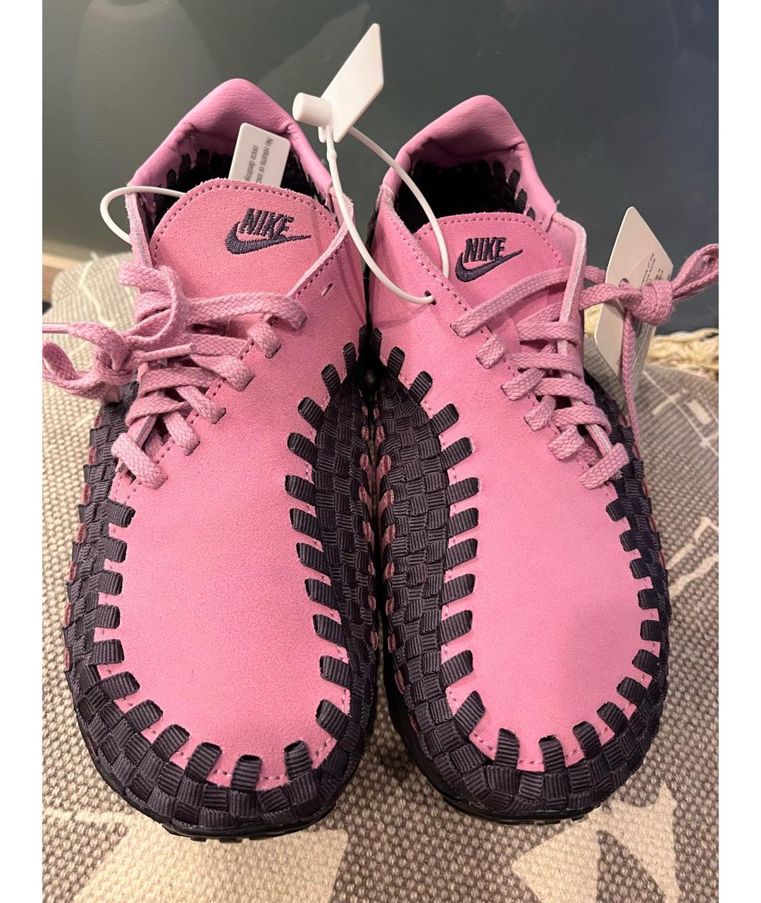 NIKE Розовые замшевые кроссовки, фото 4