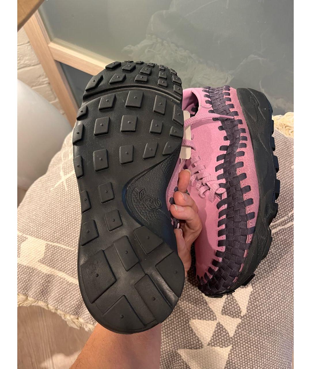 NIKE Розовые замшевые кроссовки, фото 6