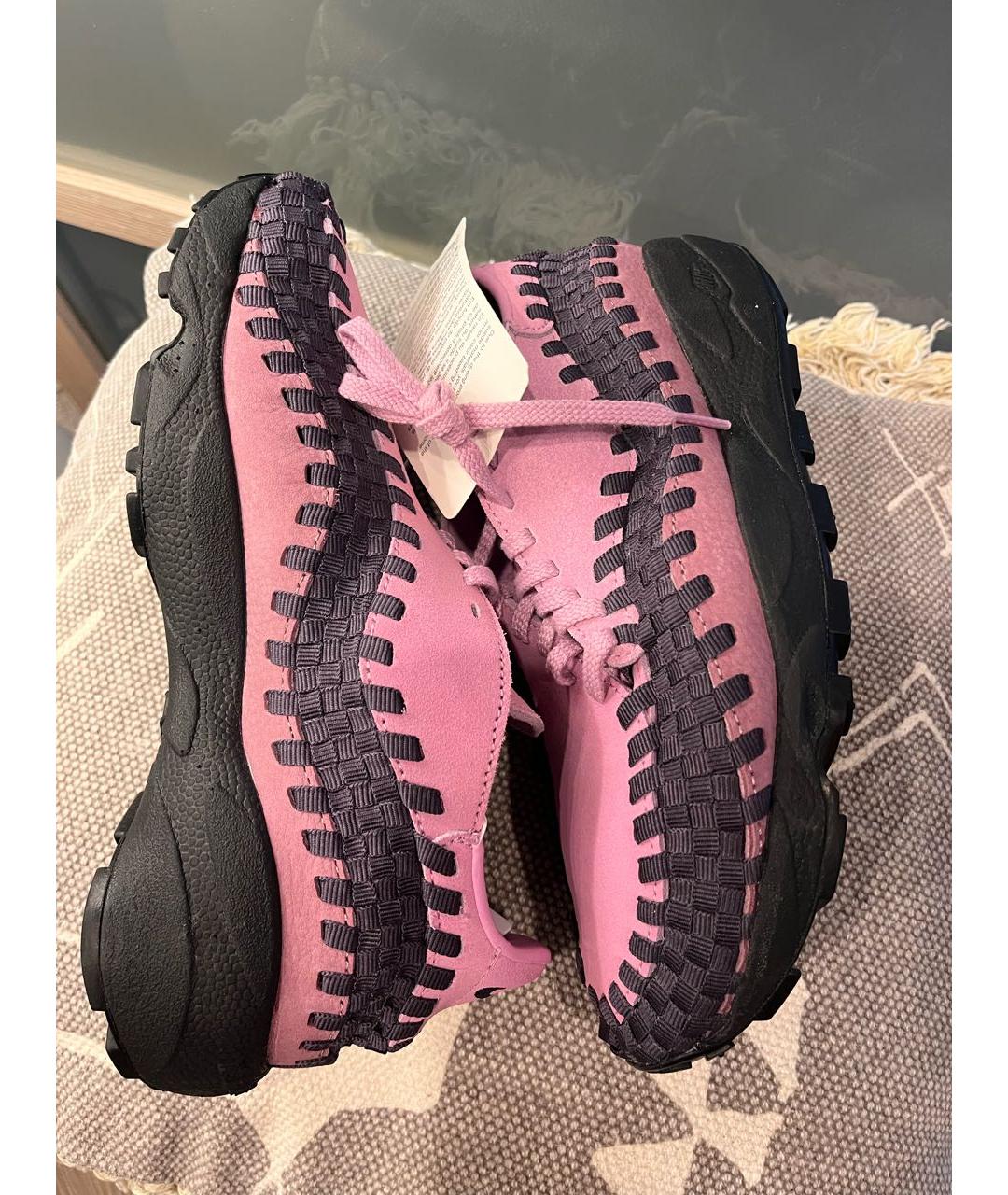 NIKE Розовые замшевые кроссовки, фото 5