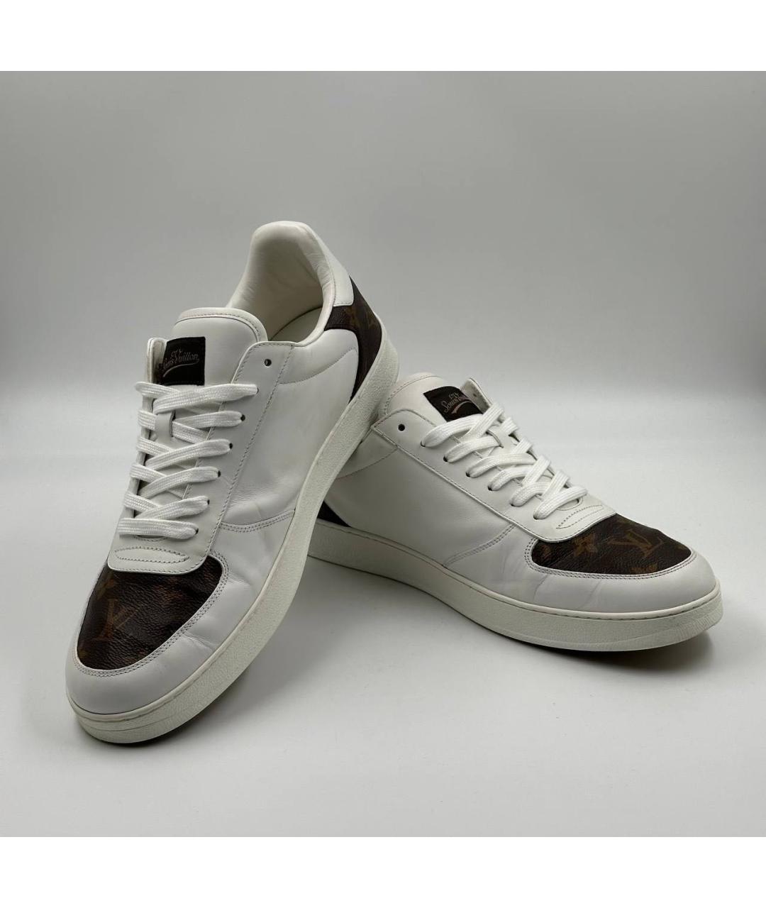 LOUIS VUITTON Белые низкие кроссовки / кеды, фото 4