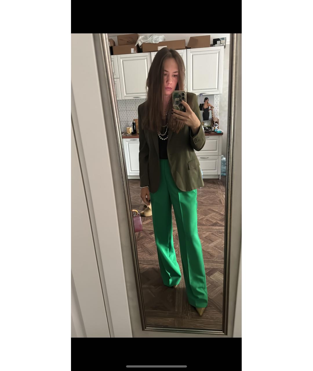 PS BY PAUL SMITH Зеленый шерстяной жакет/пиджак, фото 4