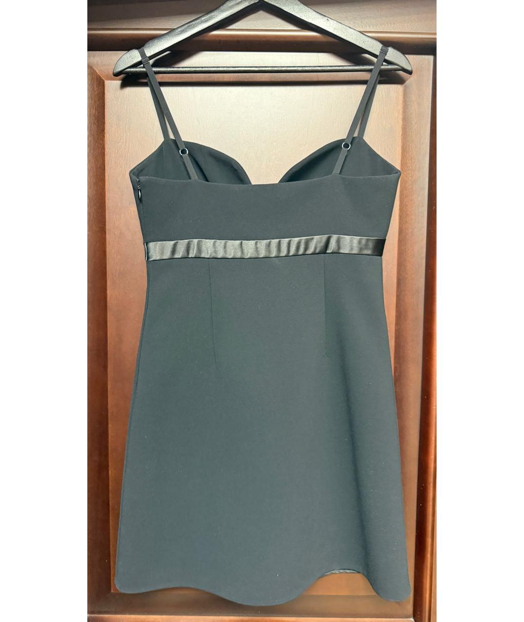 MIU MIU Черное полиэстеровое коктейльное платье, фото 2