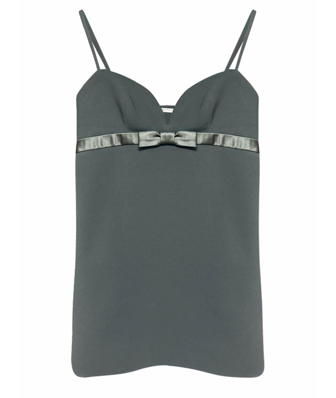 MIU MIU Черное полиэстеровое коктейльное платье, фото 1