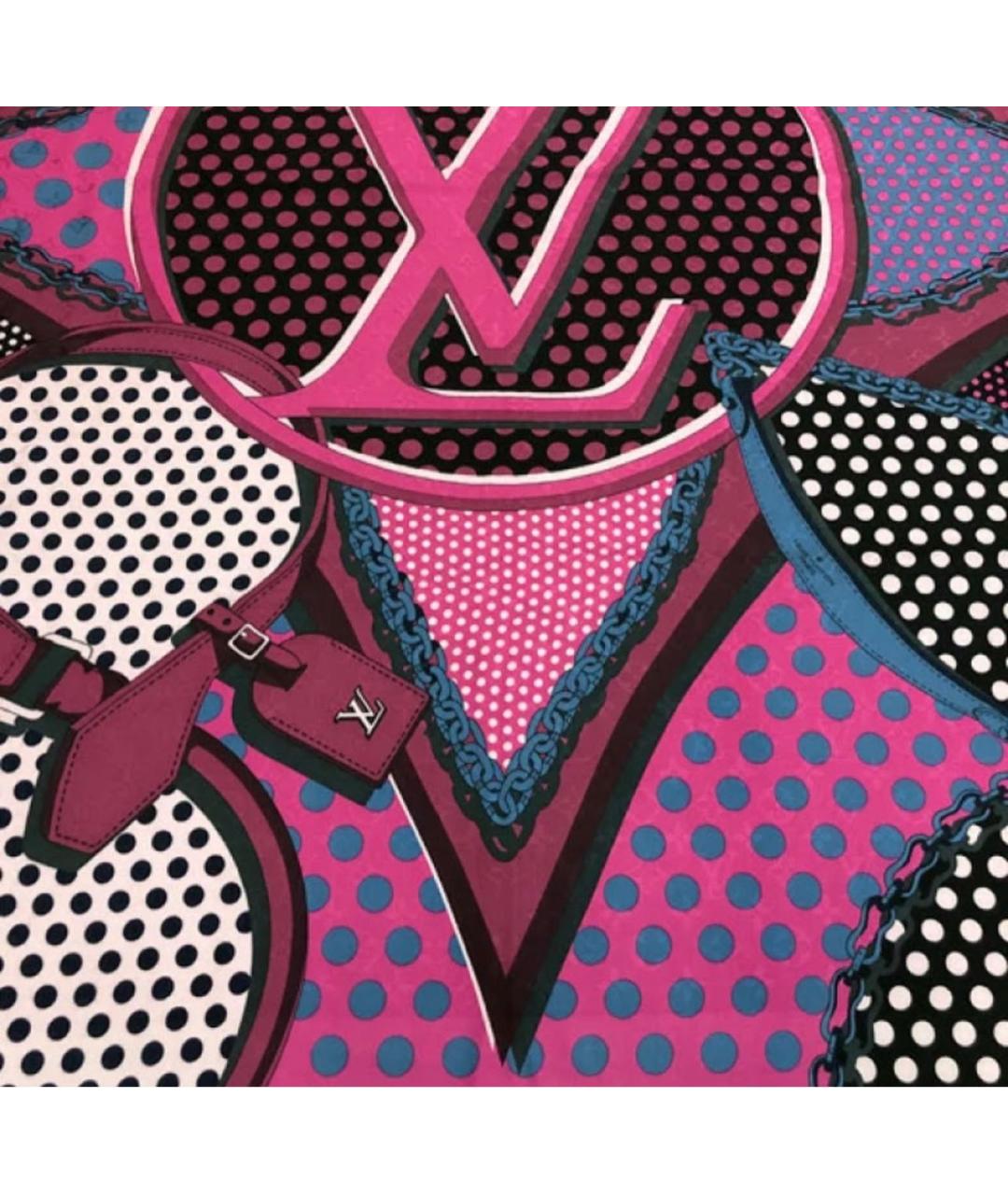 LOUIS VUITTON Мульти шелковый платок, фото 6